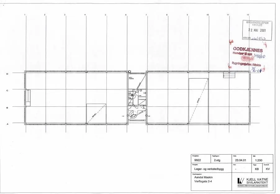 Plantegning for Verftsgata 2, 2. etasje